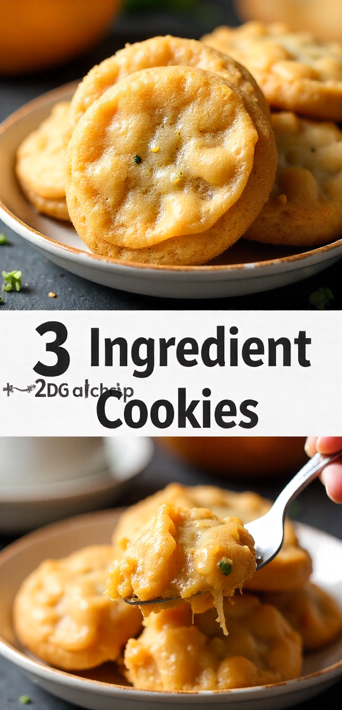 3-Ingredient Peanut Butter Cookies
