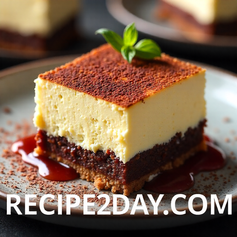 Deconstructed Tiramisu with Black Sesame Mascarpone