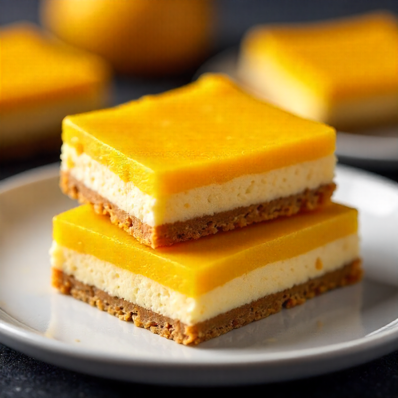 Mango Sticky Rice Cheesecake Bars