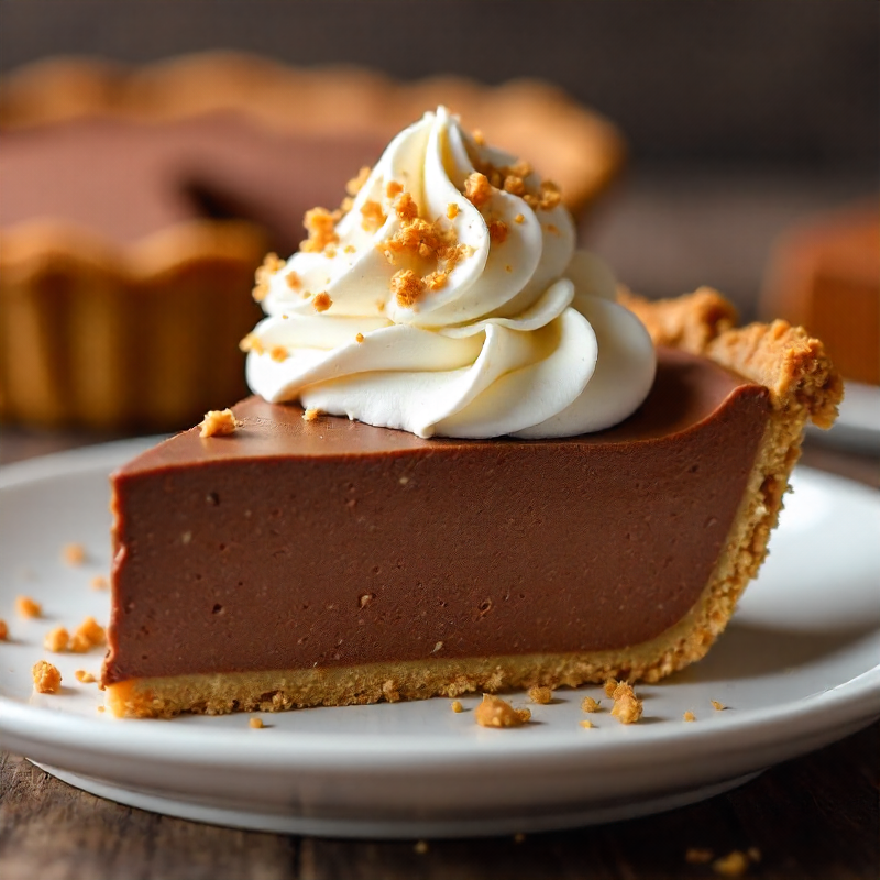Chocolate & Peanut Butter Pretzel Frozen Pie