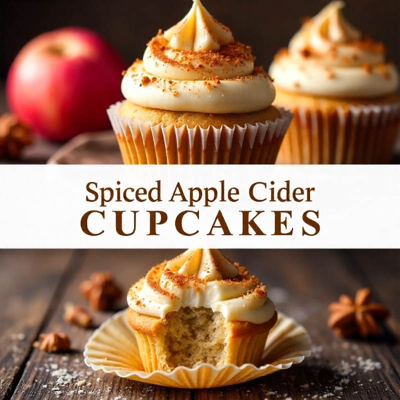 Spiced Apple Cider Cupcakes