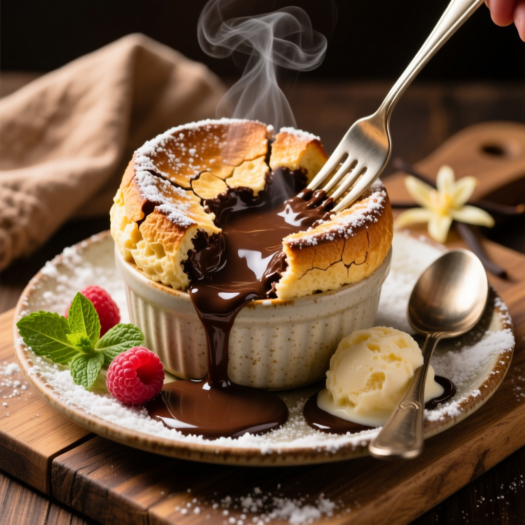 Molten Chocolate Soufflé