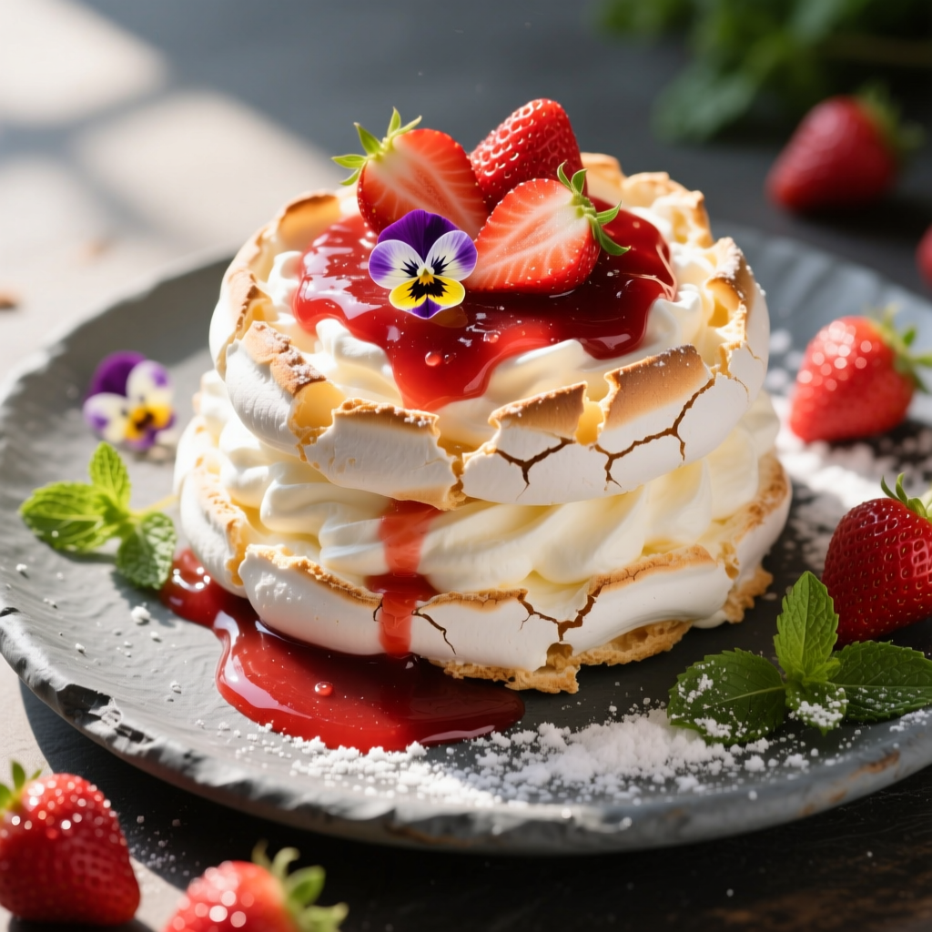 Strawberry Pavlova